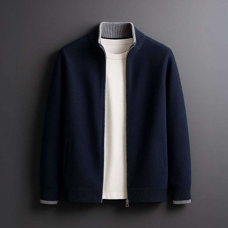 Marzini | Vest tricotat cu fermoar
